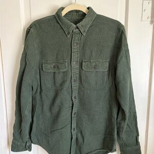 Abercrombie & Fitch Green Flannel Shirt